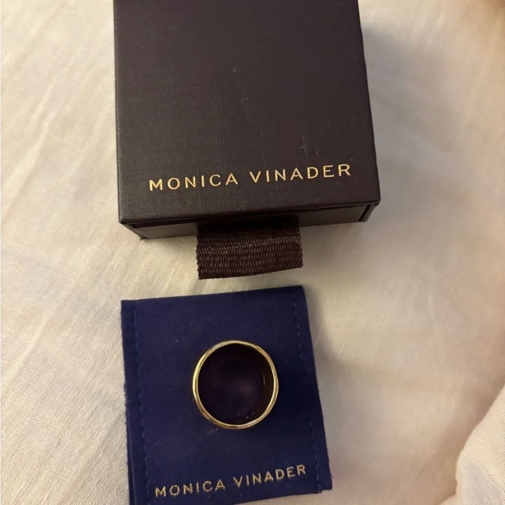 MONICA VINADER Gold Statement Muse Ring - Picture 5 of 7